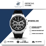 Beverly Hills Polo Club BHPC Jam Tangan Lelaki Men's Rubber Quartz Watch BP3815X