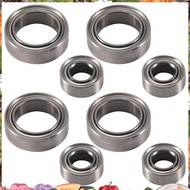 8Pcs Ball Bearings 4X8X3mm 8X12X3.5mm for   E18  1/18 RC Car Spare Parts A949 A959 A969 A979 A959-B 