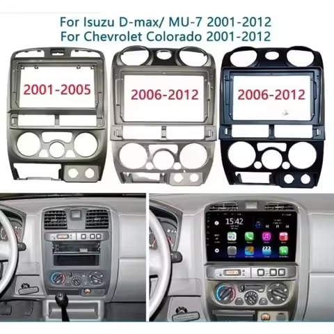 For 2006-2012 ISUZU D MAX/ MU-7/CHEVROLET COLORADO 9'' ABS Car Frame Fit Android Radio Dash Mount Un