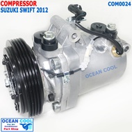 คอมเพรสเซอร์ ซูซูกิ สวิฟ 2012 - 2015 COM0024 Compressor Suzuki SWIFT 2013 2014 R134A คอมแอร์รถยนต์ ค