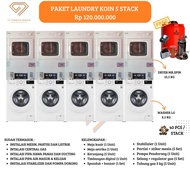 Paket usaha laundry koin ekonomis