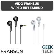 FRANSUN VIDO 3.5mm Type-C Microphone Earphone Gen 1 Pro Wired HIFI Earbud IEM VIDO MX500