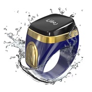 【READY STOCK】IQIBLA Zikr Ring Aluminium Alloy Didital Tasbih Smart Zikr Ring With Battery Charging Box Vibration Reminder