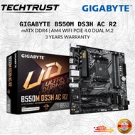 (GIGABYTE B550M DS3H AC R2) AMD AM4 M-ATX MOTHERBAORD Combo Deal RYZEN 5500/5600/5600X/5700X/5800X3D