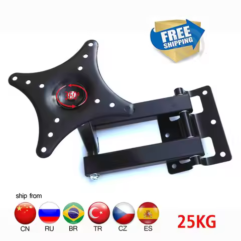 LCD-123R 360 rotate folding arm Universal LED TV Wall Mount PC Monitor TV Holder Rotated LCD Wall Br