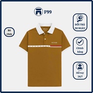 Star Polo Shirt with Cracked Print Cotton CMC Form Regular Fit C-01