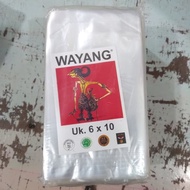 Wayang Plastic 6 x 10 - Clear PP Plastic 10 x 6 Transparent