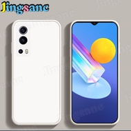 Jingsanc Ốp Điện Thoại VIVO Y72 5G/Y52 5G Chất Lỏng Mềm Viền Vuông Thẳng Thời Trang Silicone Bìa Ốp 