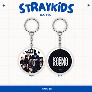 GANTUNGAN STRAY KIDS KEYCHAIN KARMA REVERSIBLE KEYCHAIN KPOP KEYCHAIN UNOFFICIAL HYUNJIN FELIX BANGC