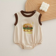 Summer Cute Burger Baby Onesie Boy Girl