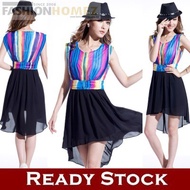 CLEARANCE STOCK - Fashionhomez 12052 Chiffon Dress ( size M )