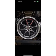 ce28 new rim 15x6.5 4x100/114.3 gunmetal johor baru