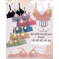 BRA BH IMPORT kaxiliman WIRELESS CUP B NO. 38-44 3 HOOKS COOL STRETCHY USING FOAM STRETCHY ELASTIC S