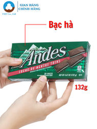 Kẹo Socola thương hiệu Andes 132g chính hãng hương bạc hà / sữa bạc hà date 09.01.26