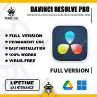 (Win & Mac) Davinci Resolve Pro Studio 20 - 14 Original + Bonus Plugin & Project Lifetime Installed 