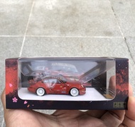 Diecast PGM Porsche RWB Red Sakura Brand New Skala 1:64