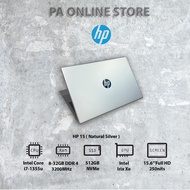 HP 15 (2023) Laptop | Intel® Core™ i7-1355u | 8GB RAM | 512GB SSD | 15.6" FHD | Win11 Home | Ms Office 2021