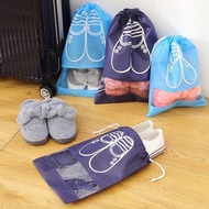 Anti-dirty Drawstring Canvas Shoe Bag for Travel Full 2 Sizes 44x32Cm and 36x22Cm Available in 6 Col