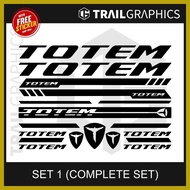 ✶ ❏ ☂ TOTEM Vinyl Sticker Decal for Mountain Bike and Road Bike