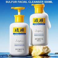 HYMEYS Sulfur facial cleanser oil control refreshing moisturizing and hydrating 500ml