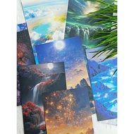 Square Inch Secret Realm Betta Fish Tank Dedicated Background Sticker Double-Sided Available Betta S