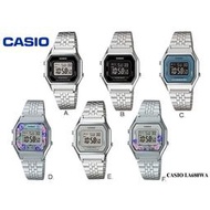 經緯度鐘錶 CASIO淑女錶腕錶 復古型數字電子錶 金屬錶帶氣質錶簡約百搭風 現貨 保證正品【↘超低價】LA680WA