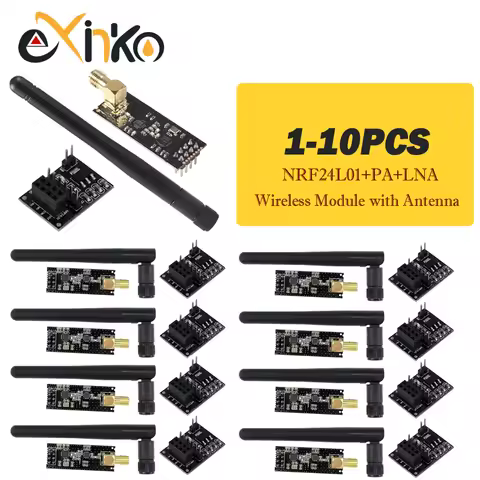 1-10PCS NRF24L01+ 2.4G wireless data transmission module 2.4GHz NRF24L01 upgrade version NRF24L01+PA