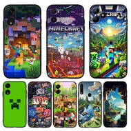 game Minecraft cartoon creative for OPPO Reno 2 A78 A58 A38 A18 A1 A98 F23 TPU soft black protective