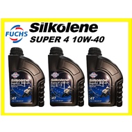 FUCHS SILKOLENE SUPER 4 10W40 (1 LITRE) / MOTORCYCLE ENGINE OIL / ENGINE OIL