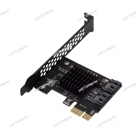 Desktop PCIE to SATA3.0 hard disk expansion card 2 ports 4 ports Black Synology NAS main board SATA 