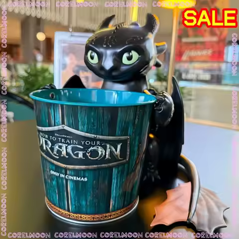 In Stock New Train Dragonn Movie Peripheral Water Cup Shar Feilong Toothless Model Cup Straw Cup Pop