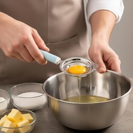 Stainless Steel Egg Yolk Separator & Strainer | Multi Functional Handheld Baking Tool For Baby A6n8
