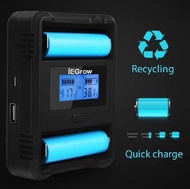USB 雙槽通用 3.7v 18650 鋰電池充電器 sslckp USB Dual Bay Universal 3.7v 18650 Lthium Battery charger USB無線電池充電