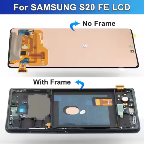 AMOLED S20FE Display Replacement For Samsung S20 FE LCD Display SM-G781 G7810 G781U with Frame Touch