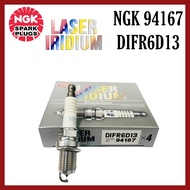 NGK DIFR6D13 (94167) Laser Iridium Spark Plug for HONDA GM6 T9A/HONDA JAZZ GK5 T5A/HONDA BRV 1.5