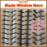 8Layers Blade Daun Black Silver Brown Color Window Naco Metal Louvres / Nako Tingkap / Louver Window百叶窗那哥