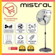 MISTRAL METAL STAND FAN MISF1845 18 Inch (74W) MISF2050N (114W) 20 Inch