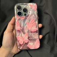 YX123 NEW Clarity Case Sparkling Butterfly Yellow Pink Feather case casing hp Compatible For Xiaomi 