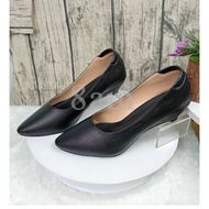 [ส่งเร็วพิเศษ!] 8am รองเท้าคัทชู ผู้หญิง ทรงหัวแหลม สูง1นิ้ว ส้นกันลื่นตอกมือ ทำจากหนังพียู นิ่มใส่ส