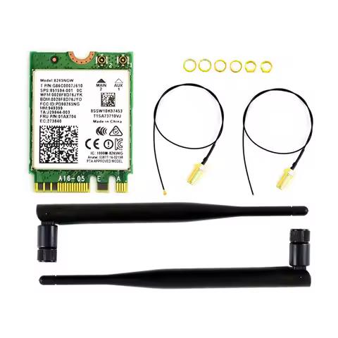 T07C-Waveshare AC8265 Wireless NIC Module for Jetson Nano(B01) Onboard Intel 2.4G / 5G Hz Dual Band 