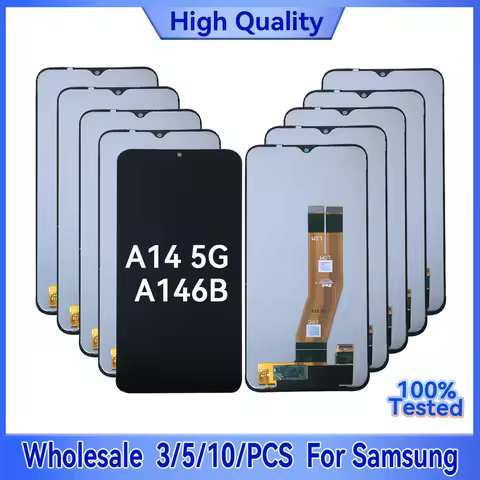 Wholesale 3/5/10 Pieces Lot For Samsung A14 5G LCD Screen Touch Assembly Touch Display Compatible wi