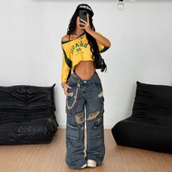 Lễ hội Rave Brazil mùa hè dành cho phụ nữ Đường phố Y2K Đi chơi Đồ thể thao Áo thun croptop họa tiết
