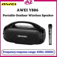 Awei Y886 Portable Bluetooth Karaoke Speaker 80W with Wireless Mic Outdoor waterproof