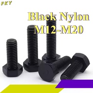 Black Nylon Allen Screw Plastic Screw Insulated Hex Head Screw Plastic Bolt Screw M12/M14/M16/M18/M2
