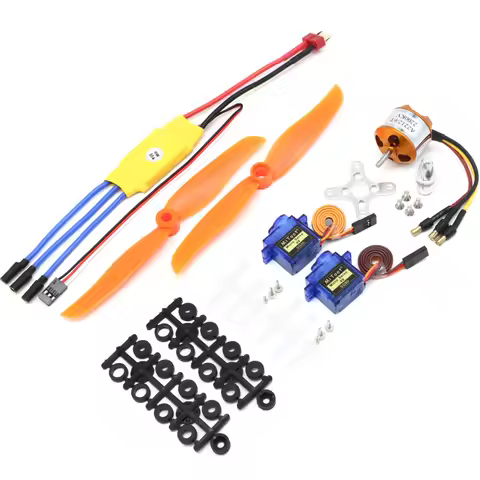 A2212 2212 2200KV Brushless Motor 30A ESC Motor 6035 Propeller SG90 9G Micro Servo for RC Fixed Wing