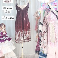 Chiffon Strapless Dress Axes​ femme​