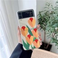 8721韓風花卉三星SAMSUNG Galaxy Z Flip3 電話手機殼