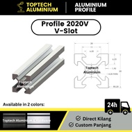 [Ready Stock] 2020V Aluminium Profile V-Slot 2020 2040 Silver Black Conveyor Table DIY