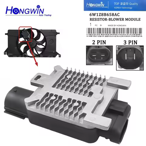 Fits Ford Focus MK3 B S C-MAX Transit Edge Mondeo Radiator Fan Control Module 4M519A810AA 6W1Z8B658A