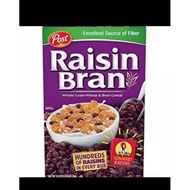 Post Raisin Bran Cereal Cereal Box